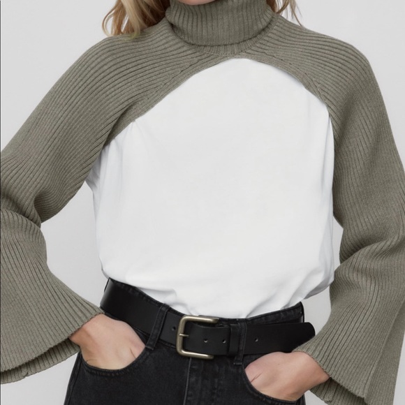 Zara Ribbed Arm Warmer - Picture 7 of 13